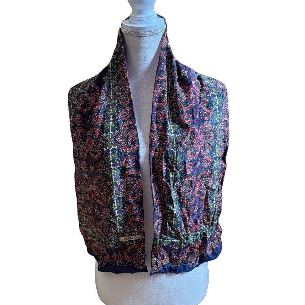 Adolfo Beautiful All Silk Scarf